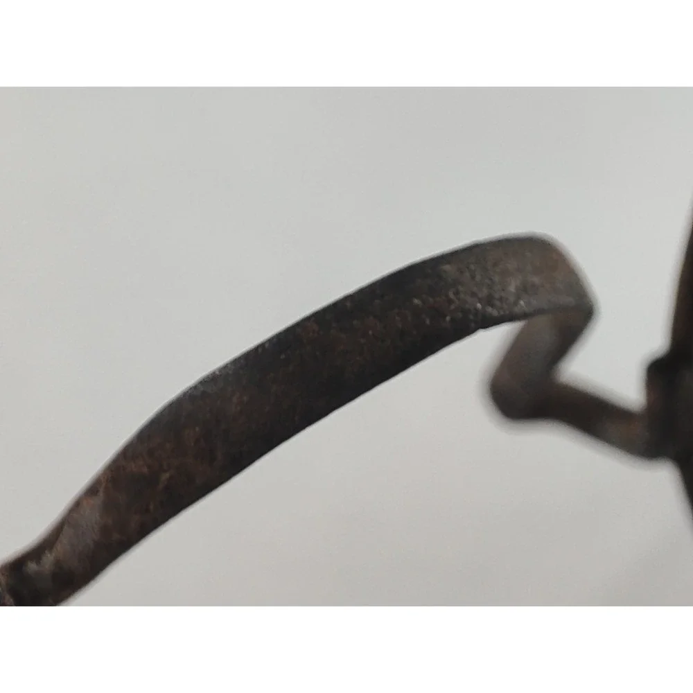 Antique Victorian Oval Spectacles Steel Wire Frame Saddle Bridge Civil War‎ Era